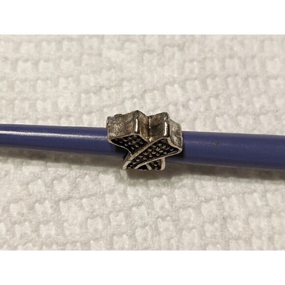 "Blue" Awareness Ribbon w/Blue & Black stones Charm - Picture 4 of 4